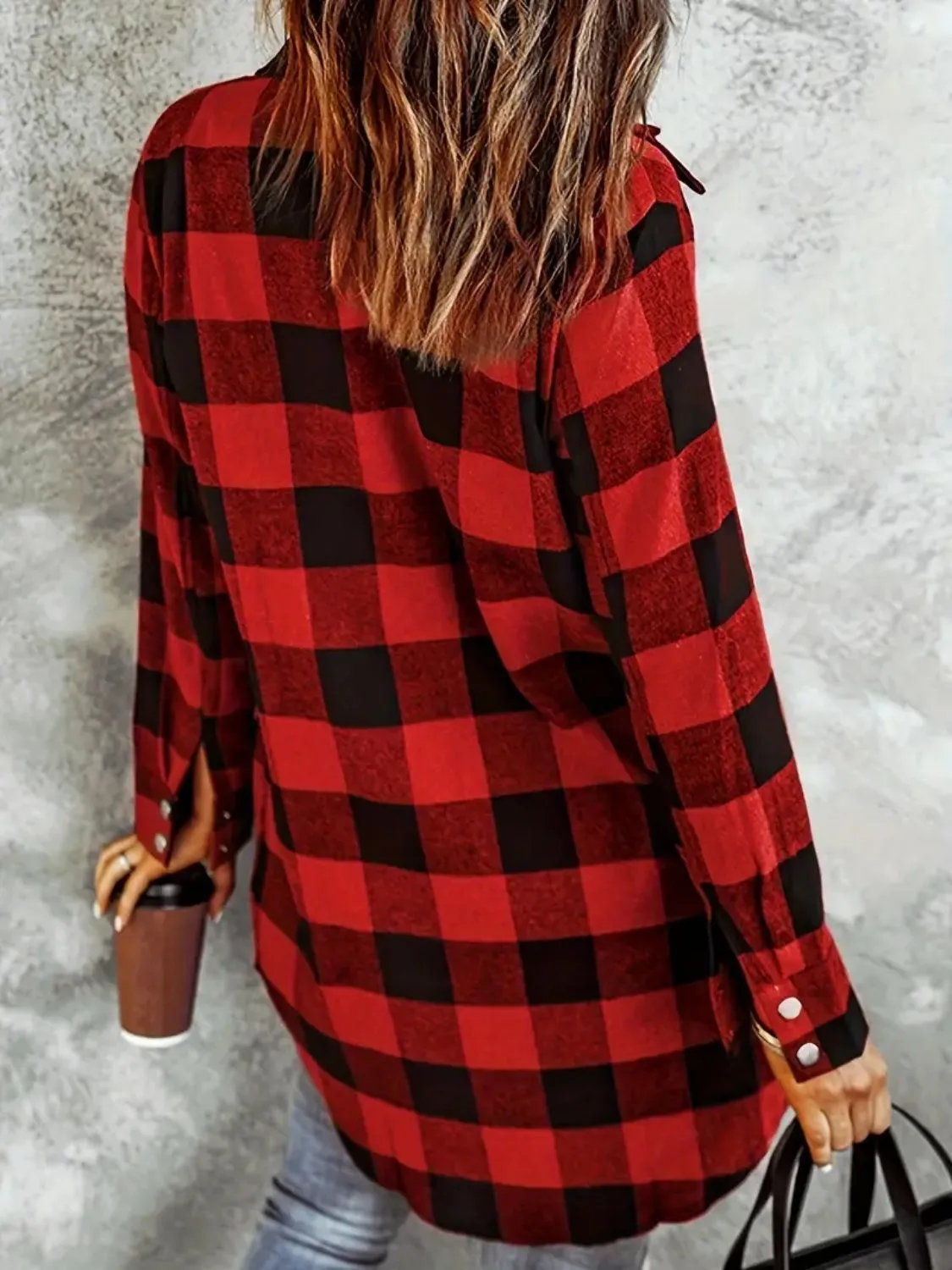 Hollie Buffalo Plaid Snap Down Shacket
